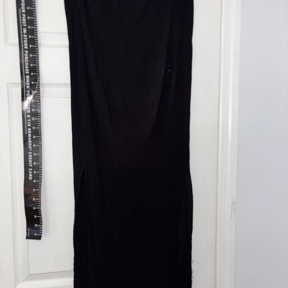 Black dress pencil ribbed forever 21 light wt. full length dress nwot by ny & co - Picture 13 of 15